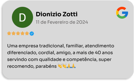 Avaliação de Dionizio Zotti